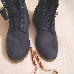 💙 Blue Timberland Boots M 8 W 9.5